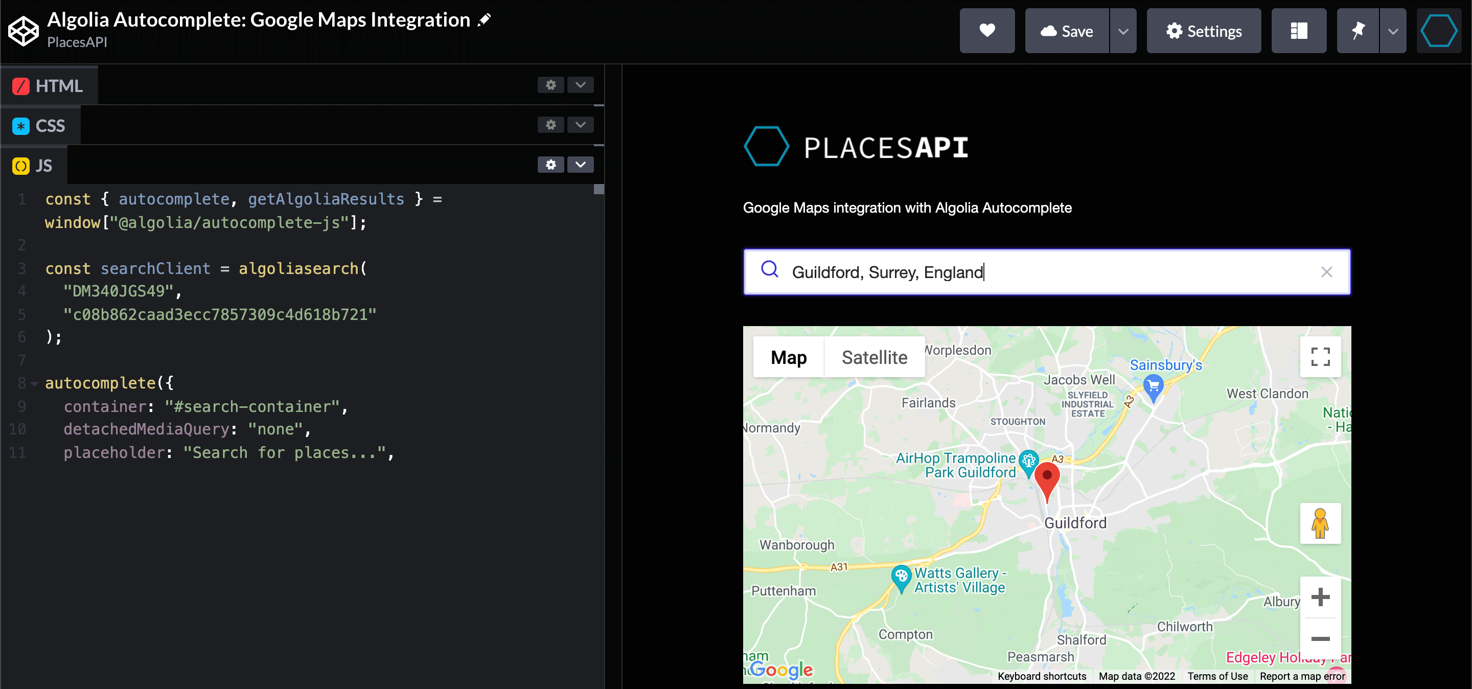 Demo 3: Maps Integration
